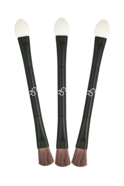 Набор двусторонних кистей для теней Golden Rose DOUBLE ENDED EYESHADOW BRUSH (3 шт)