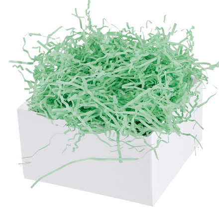 Наполнитель для коробок в светло-зеленом цвете, бумага, 50 г