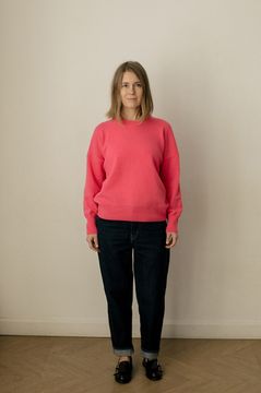 Джемпер Л.Т., 100% шерсть ягнёнка, цвет маджента.