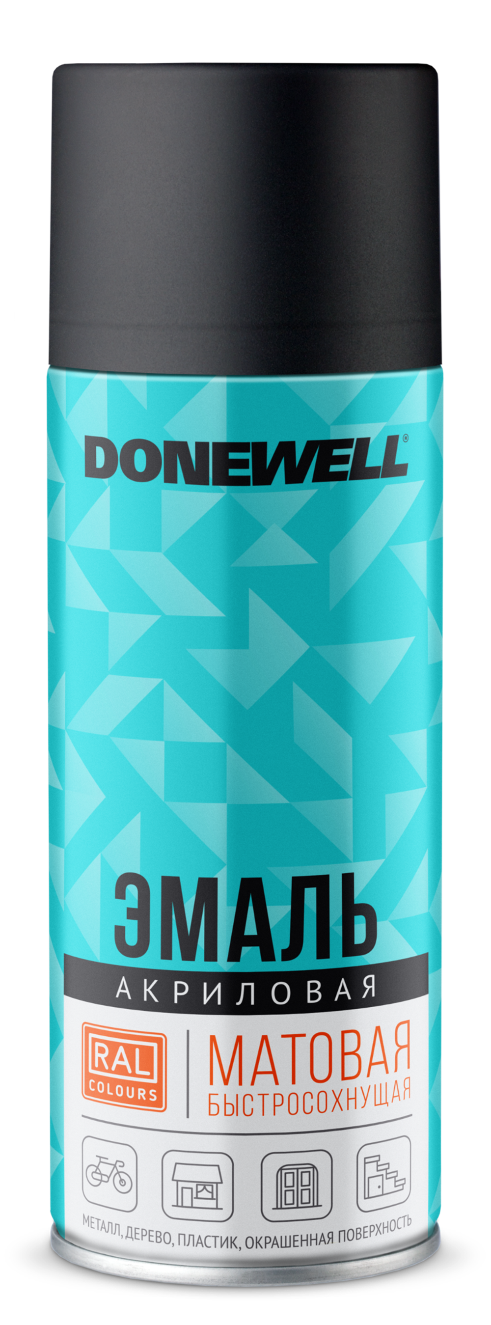 Эмаль DONEWELL универсальная акриловая RAL 9003 белая матовая новинка!