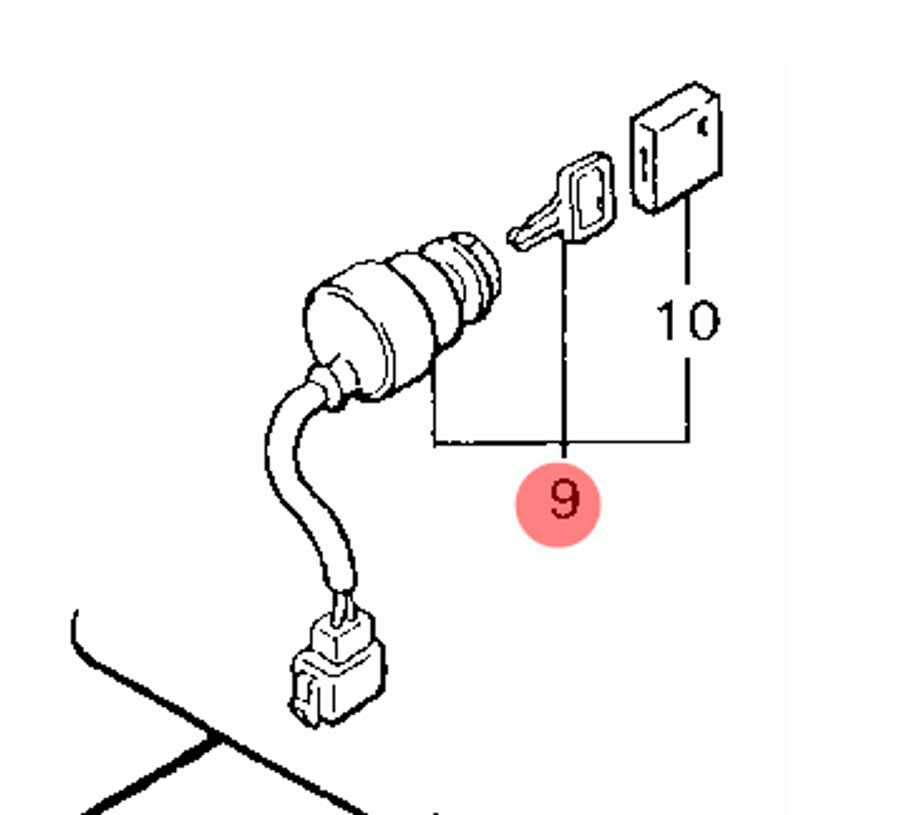 Замок зажигания для снегохода Yamaha Viking 540