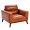 Кресло Angel Cerda KF1016-1P, коричневая кожа