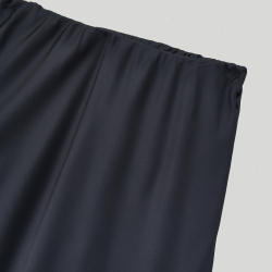 Silk Long Skirt Dark-Grey