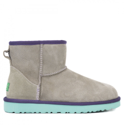 UGG Classic Mini II Grey-Aqua