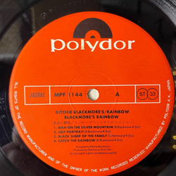 Винтажная виниловая пластинка LP Rainbow Ritchie Blackmore's (Japan 1978) (No Obi) Sixteenth Century Greensleeves