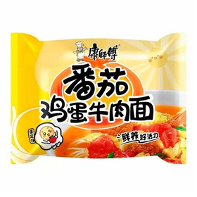 Лапша Kangshifu в пачке со вкусом томатов и говядины яйцом 95гр