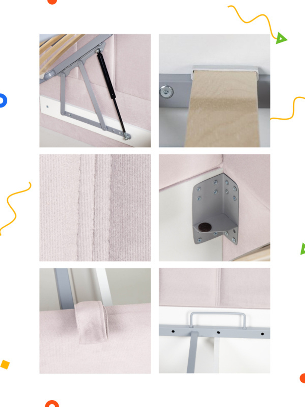 Диван - кровать с подъёмным механизмом 200х90 см Crecker UP ткань Микровелюр