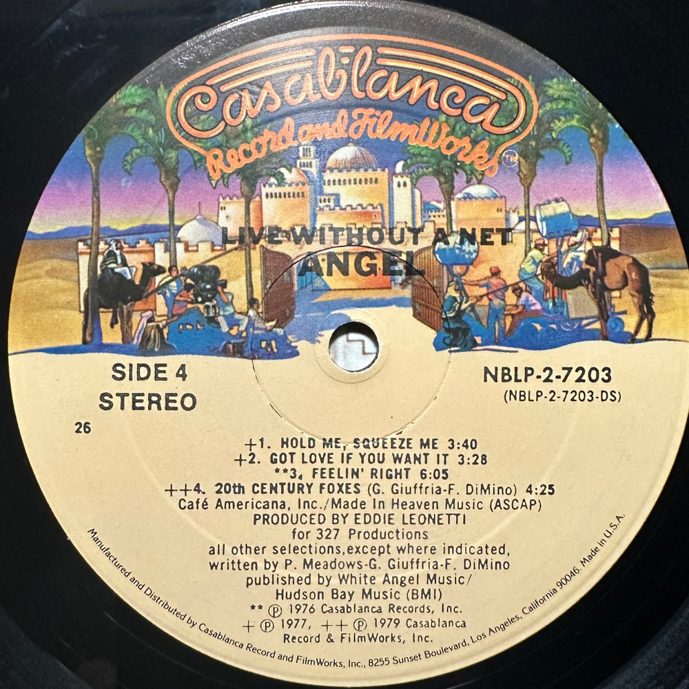 Angel- Live Without A Net 2LP (США 1980г.)