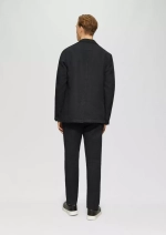 Структурированный хлопковый пиджак в непринужденной посадке