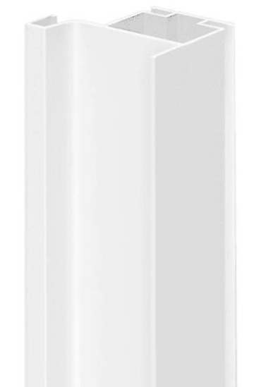 Профиль Гола-Х /Gola-X вертикальный, L-формы, ДСП 16мм, 5000мм, белый матовый, AQ