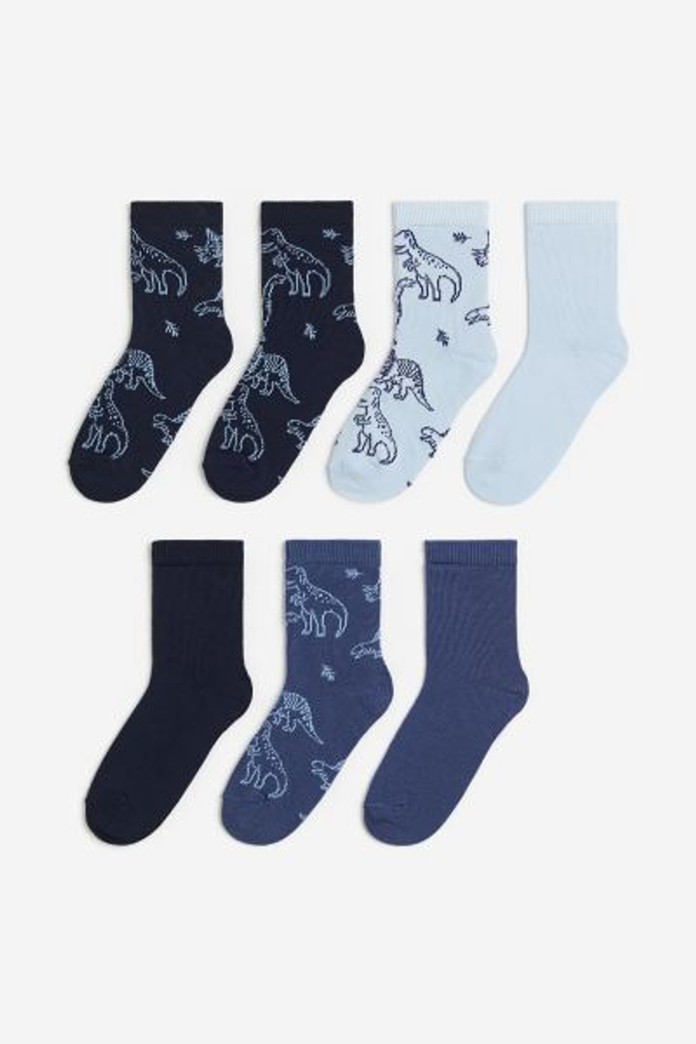 H&M Набор из семи пар носков, темно-синий