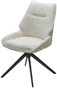 Стул OLAF 360 град. поворот. RAVEN22 Бежево-белый, ткань / Черный