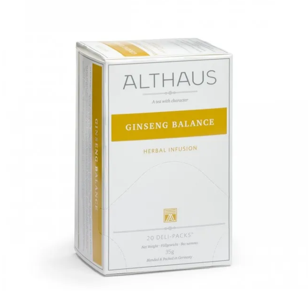 Чай травяной в пакетиках для чашки Althaus Ginseng Balance, 20 пак