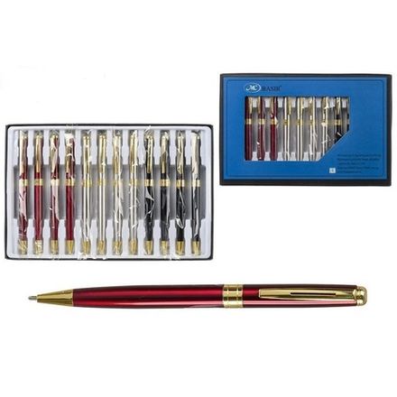 Ручка шариковая Basir синяя, 1.0мм, корпус ассорти, поворотная, без упаковки, 1шт.