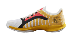 Мужские кроссовки для Падел Wilson Hurakn Pro - white/old gold/fiery coral