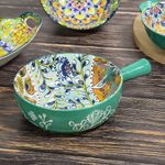 Кокотница с ручкой "Arabesque" 15,5см, керамика