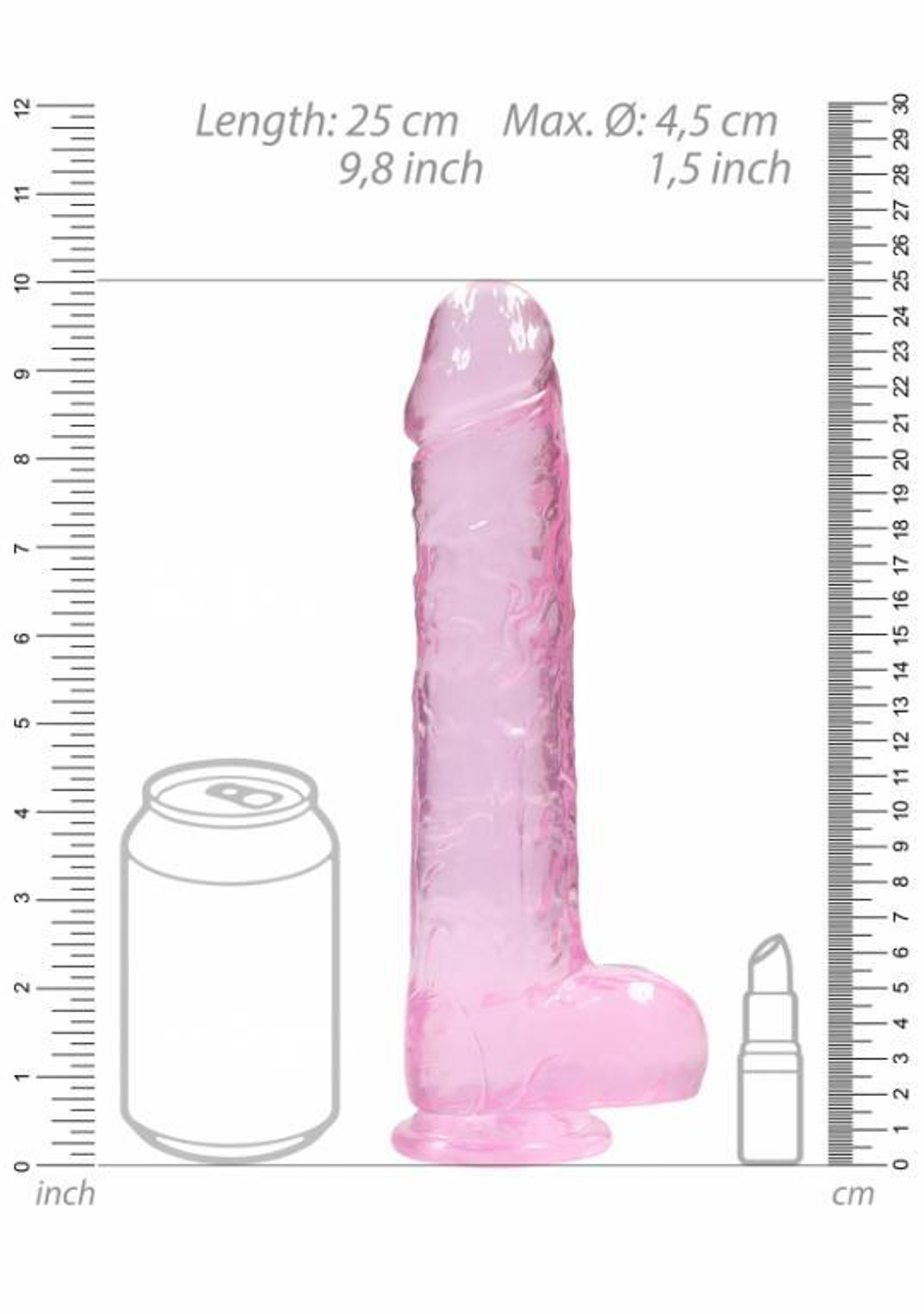 Фаллоимитатор 23 см. Realistic Dildo With Balls