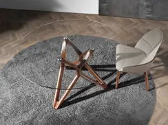 Стол Angel Cerda 1108, Ø140 см, закаленное стекло