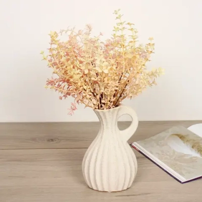 Ваза керамическая «Валенсия» 13*21*7,5см песочная