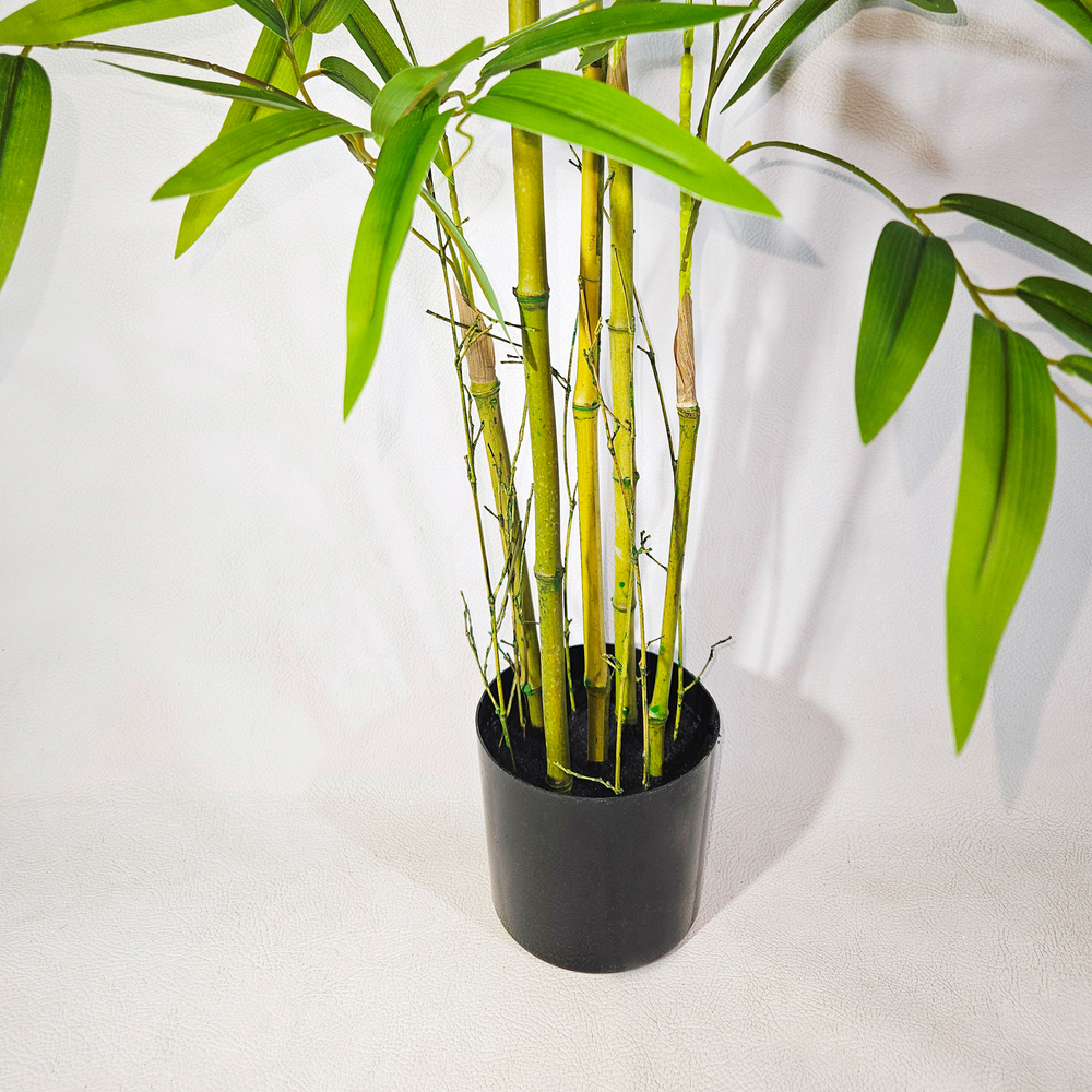 Искусственное растение Бамбук 120см в техническом кашпо