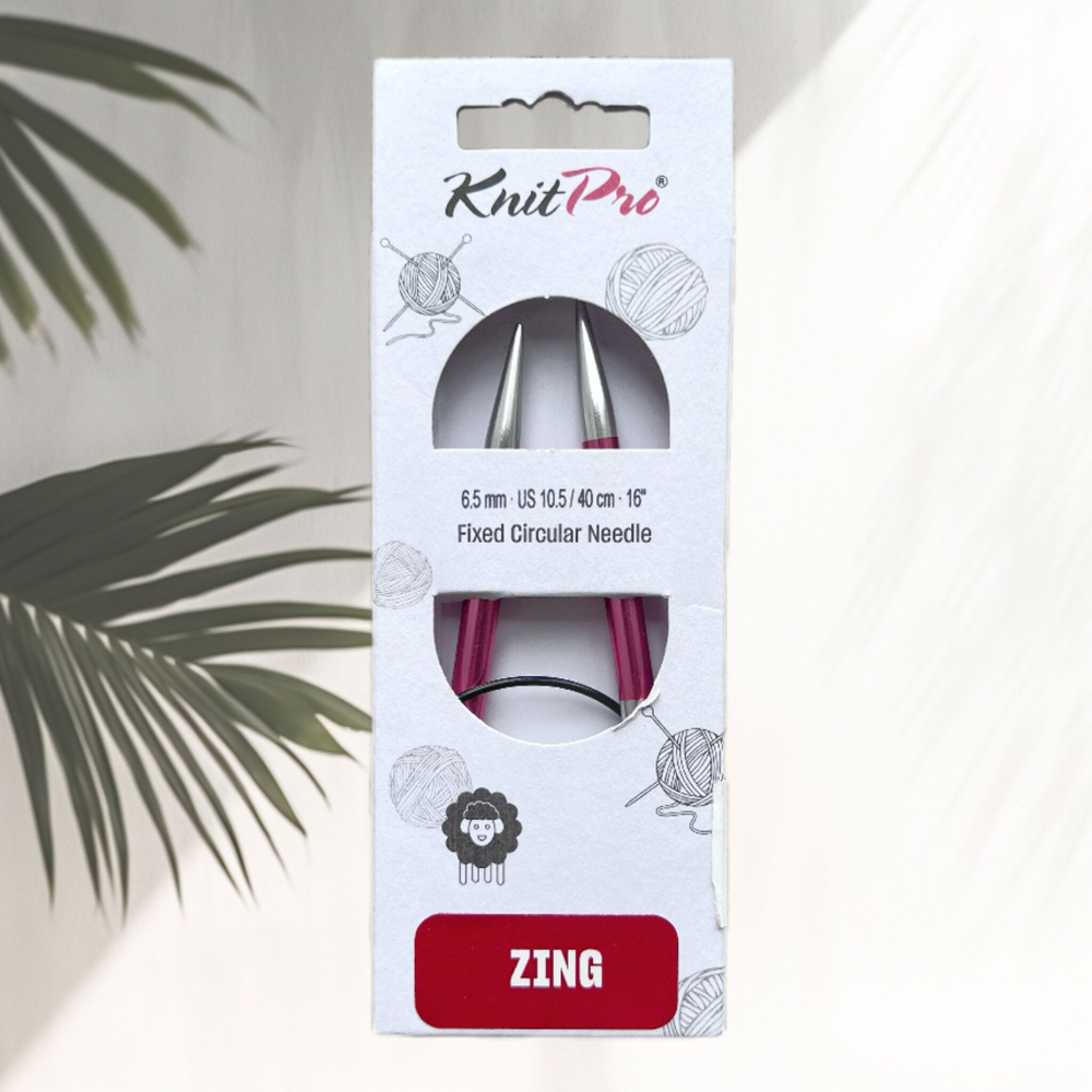 Спицы круговые Zing, 8мм/80см, KnitPro,(47136)