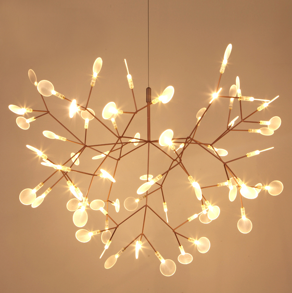 Подвесной дизайнерский светильник  Heracleum II by Moooi (медный, D72cm)