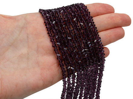 Нить бусин для украшений 4мм (ювелирное стекло)