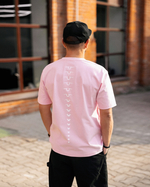 Футболка свободного кроя, розовый, размер XL