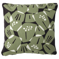 IKEA UNDERBLOMMA  (ИКЕА УНДЕРБЛОММА)  -  Наволочка, черный/серый, 50x50 см