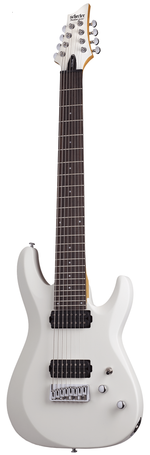 Schecter C-8 DELUXE SATIN WHITE