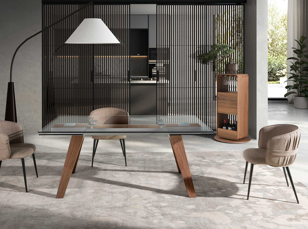 Вращающийся барный шкаф 3115/BRG-3615E из ореха