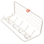 Вешалка настенная 5 крюч, с полкой 60, 60х22х26.5 см, сталь, ЗМИ, Ажур, ВСПА 202  Б, бел