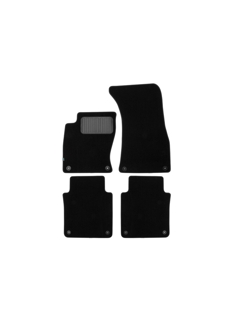 Коврики в салон для AUDI A8 Long АКПП 2002-2005, 2005-2007, 2007-2010, седан, 4 шт. (текстиль) KLEVER03041322110KH