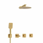 Душевая система WasserKRAFT Schunter 8200 SET2848 золото матовое