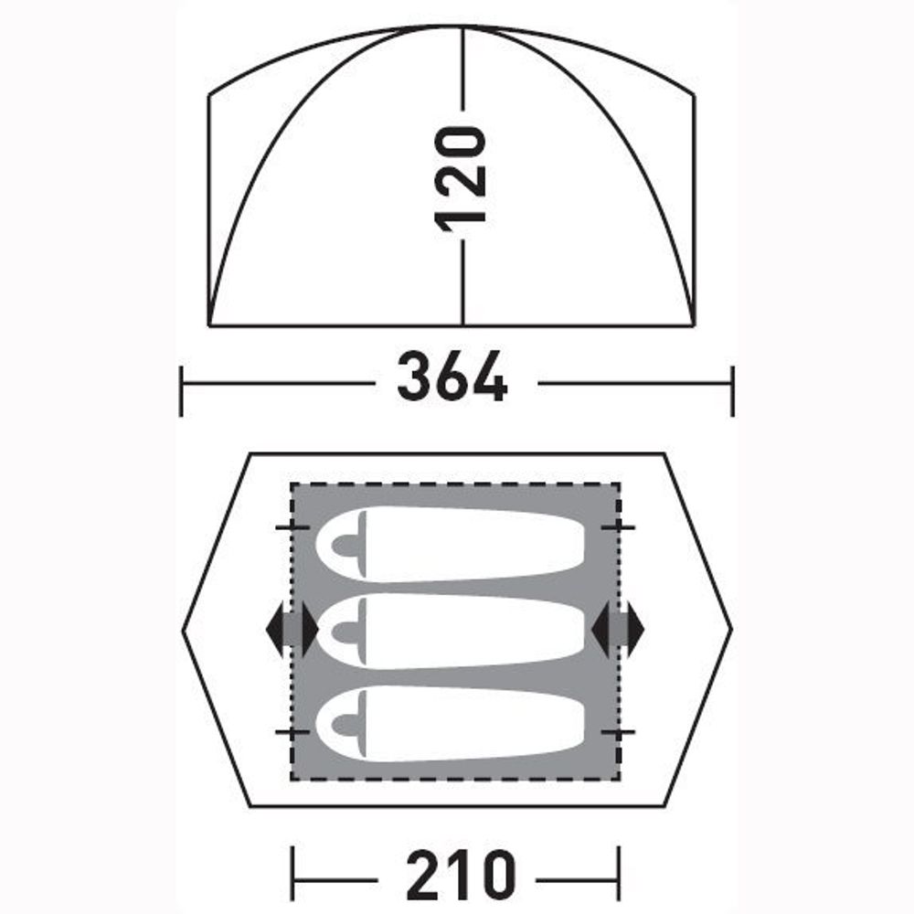 Палатка "Гори 3"