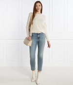 Хлопковый свитер soft c-nk Tommy Hilfiger - кремовый(WW0WW40264)
