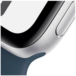 Apple Watch SE 2 (2023) GPS 44мм корпус из алюминия Silver + ремешок Blue