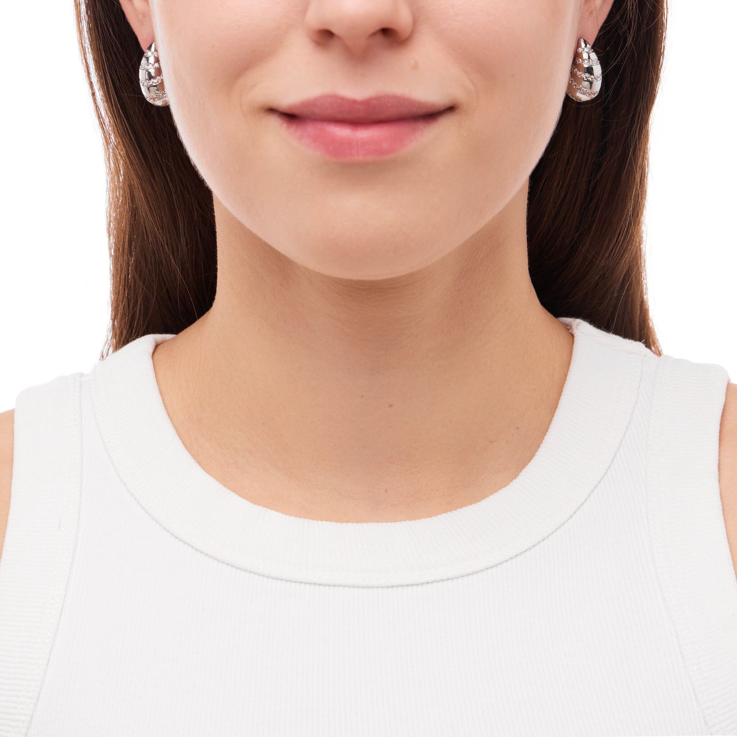 Серьги Daintith Drop Earrings - Silver