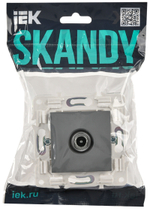 SKANDY Розетка TV проходная SK-A17Gr серый IEK
