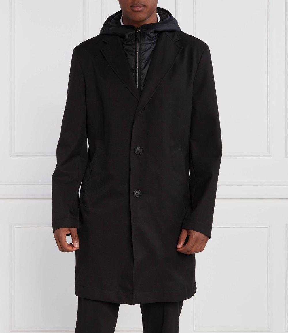 Пальто H Hyde Hood C 233F BOSS BLACK - черный(50496157)