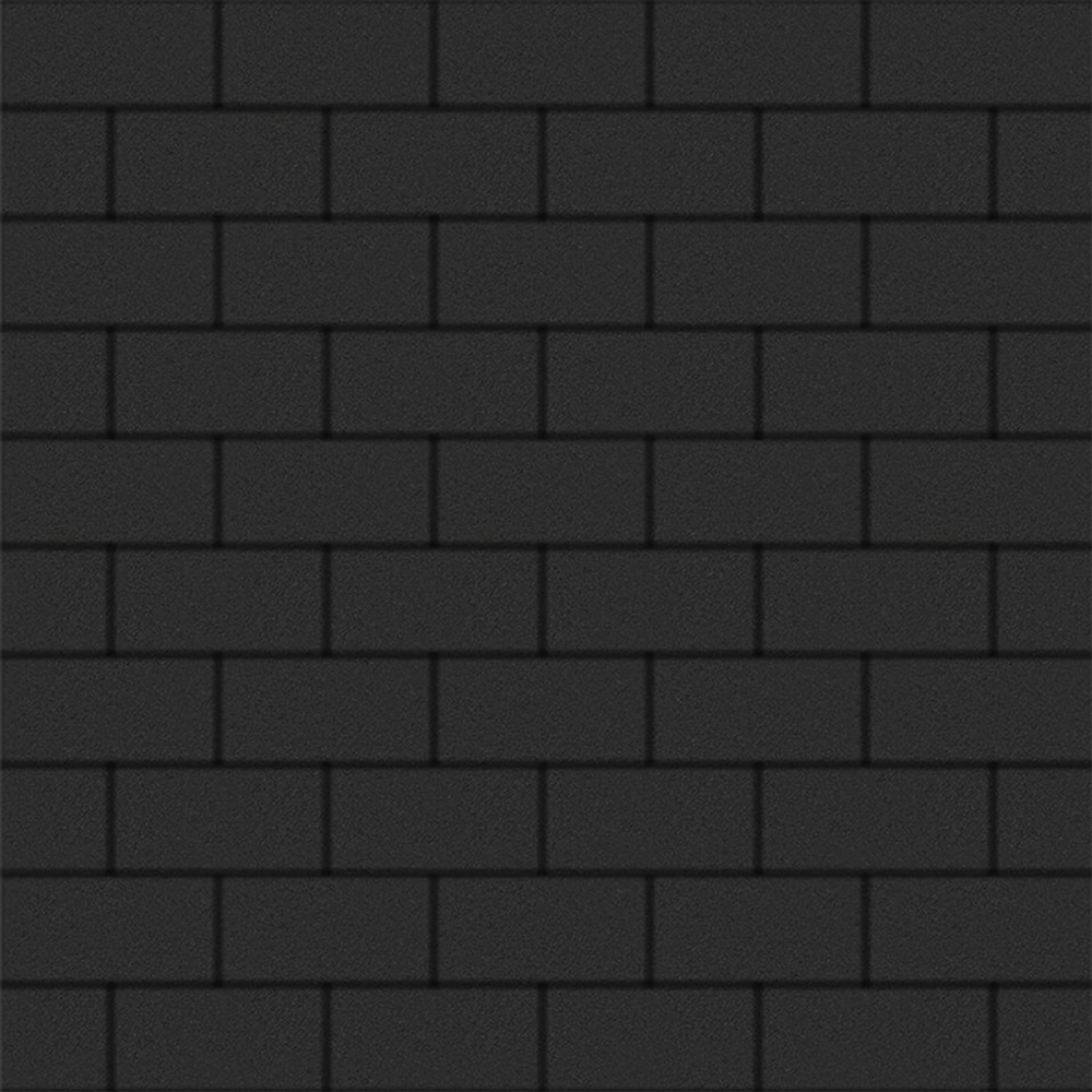 Тротуарная плитка ПРЯМОУГОЛЬНИК 200x100 мм - Стандарт Черный