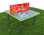 Уличный развивающий игровой стол Морской бой