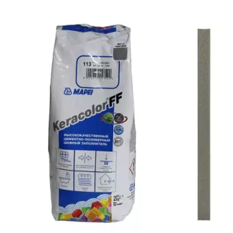 Mapei Keracolor FF № 113 затирка для швов Темно-серый 2кг