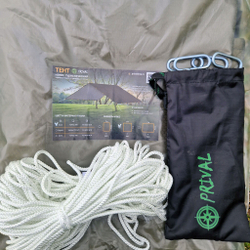 Тент-навес Prival туристический 3х3м, 80г/м2, PU 4000, хаки