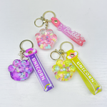 Брелок конфетти Лапка