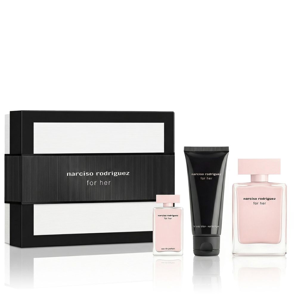 Narciso Rodriguez For Her EDP 50 ml + EDP MINI 7.5 ml + BL 50 ml (woman) 1 pcs
