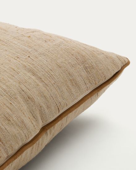 Чехол для подушки Aleos из меланжевой ткани с контрастной отделкой 45 х 45 см