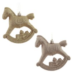 GAEM Набор из 2шт, Украшение новогоднее "Лошадка", L10 W5 H11 см