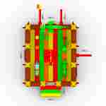 Надувной батут " Замок дракона" 6х5х3,8м