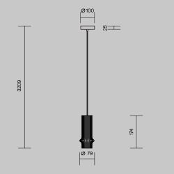 Светильник подвесной светодиодный Maytoni   MOD430PL-L5W3K1
